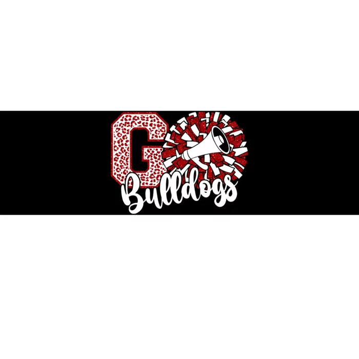 Go Cheer Bulldogs Sports Name Gifts Bumper Sticker