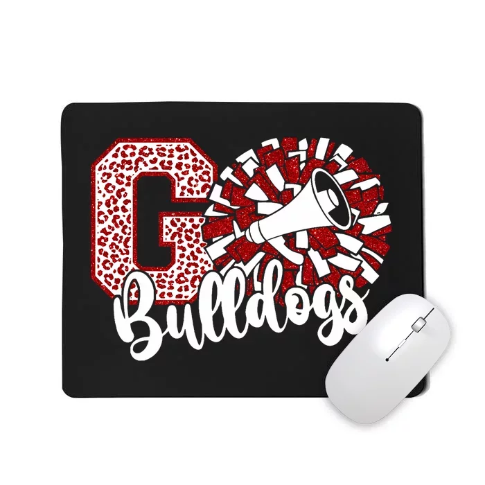 Go Cheer Bulldogs Sports Name Gifts Mousepad