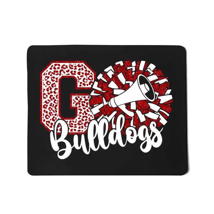 Go Cheer Bulldogs Sports Name Gifts Mousepad