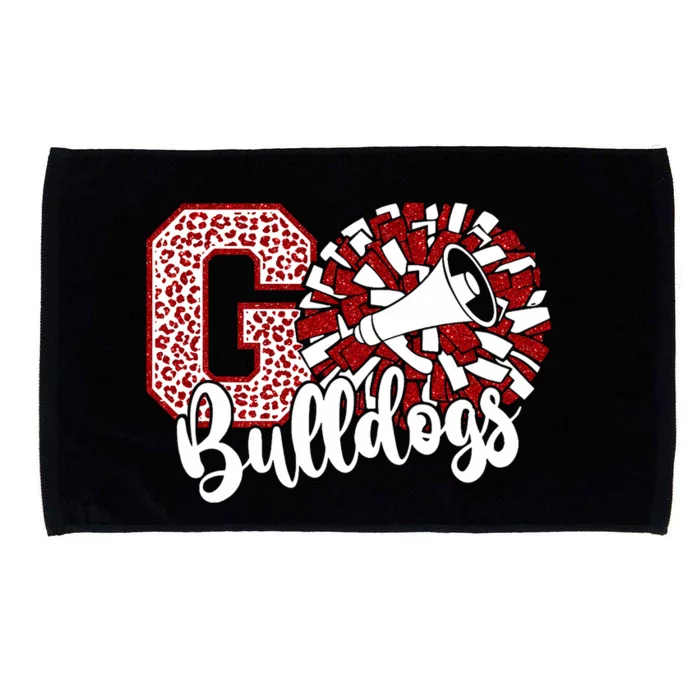 Go Cheer Bulldogs Sports Name Gifts Microfiber Hand Towel