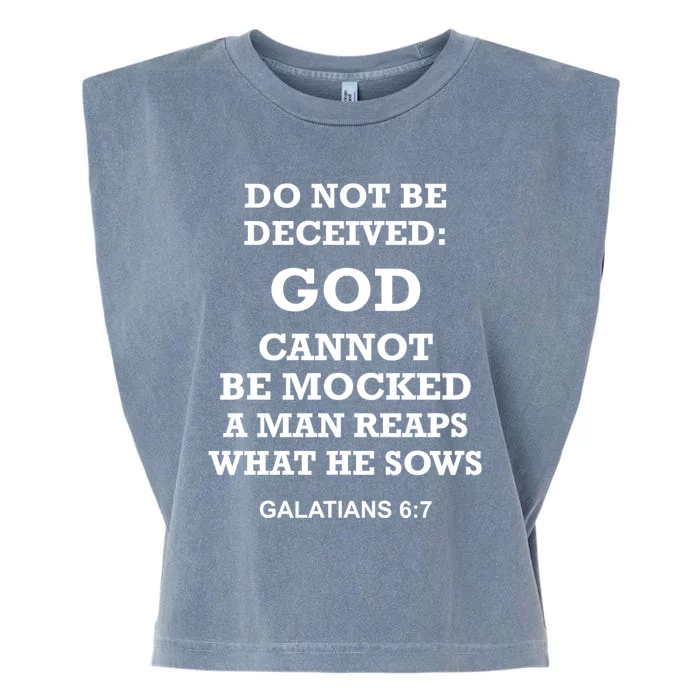 God Cannot Be Mocked By Drag Queens Wear God Is Not Mocked Last Supper Mockery Garment-Dyed Women's Muscle Tee