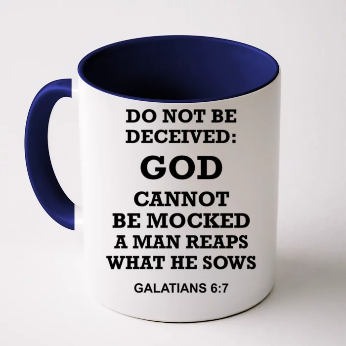 God Cannot Be Mocked By Drag Queens Wear God Is Not Mocked Last Supper Mockery Front & Back Coffee Mug