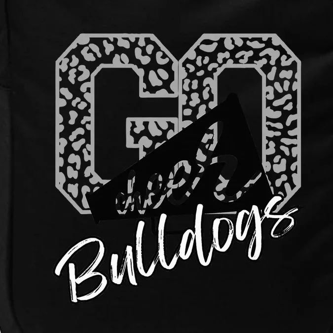 Go Cheer Bulldogs School Sports Fan Spirits Mascot Leopard Impact Tech Backpack