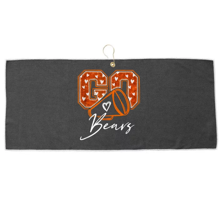 Go Cheer Bears Large Microfiber Waffle Golf Towel