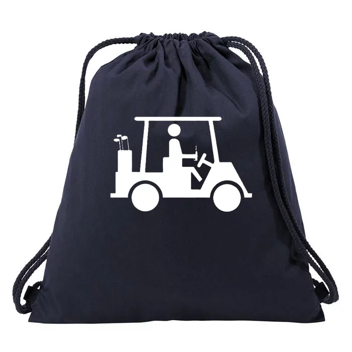 Golf Cart Beer Drawstring Bag