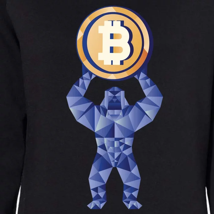 Gorilla Cryptocurrency Bitcoin Womens California Wash Sweatshirt