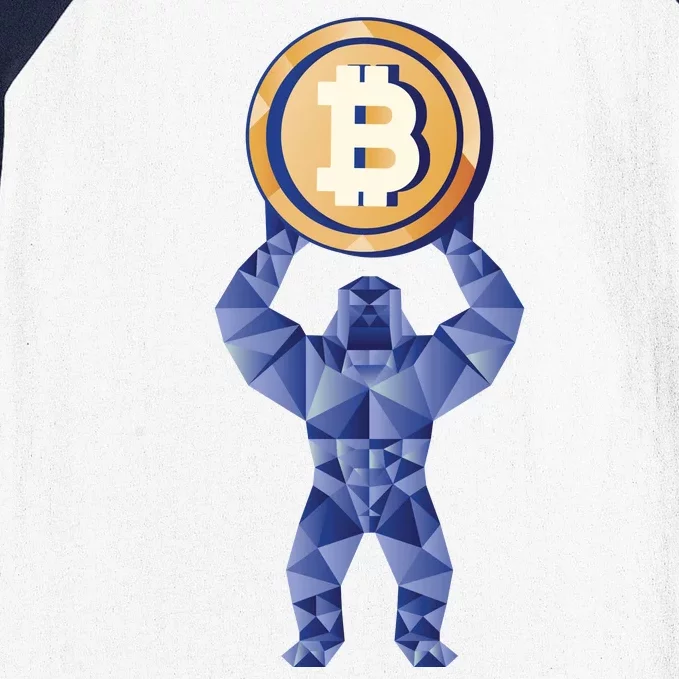 Gorilla Cryptocurrency Bitcoin Baseball Sleeve Shirt