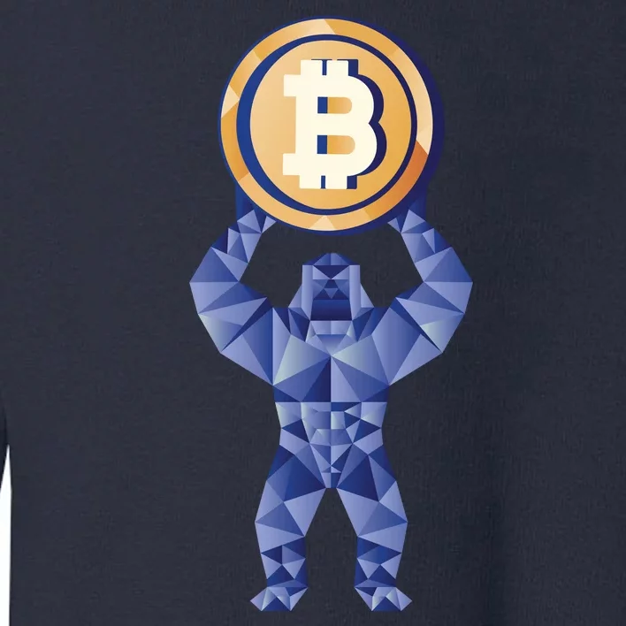 Gorilla Cryptocurrency Bitcoin Toddler Sweatshirt