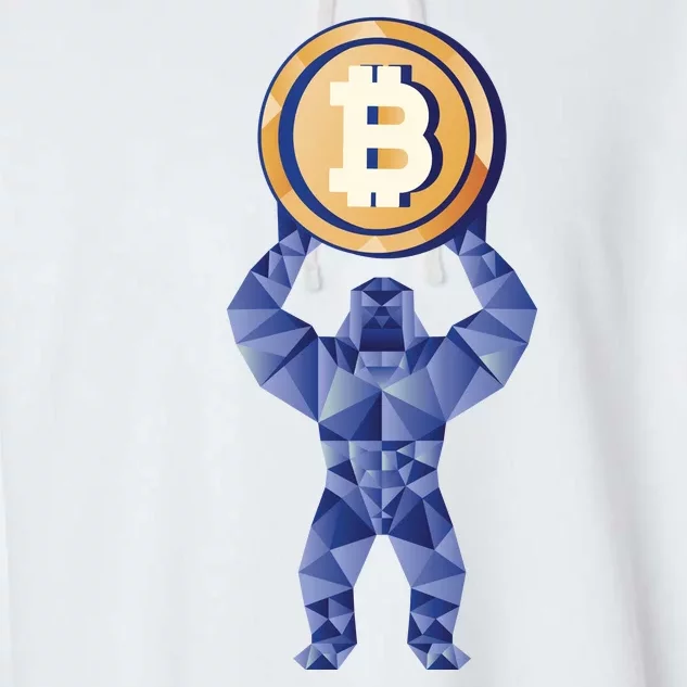 Gorilla Cryptocurrency Bitcoin Garment-Dyed Fleece Hoodie