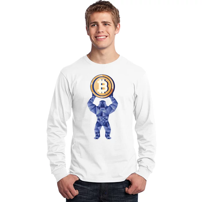 Gorilla Cryptocurrency Bitcoin Long Sleeve Shirt