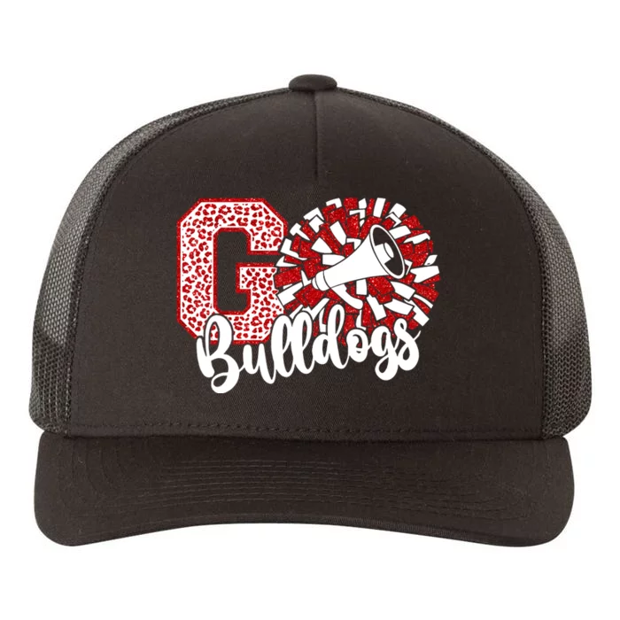 Go Cheer Bulldogs Sports Name Gifts Yupoong Adult 5-Panel Trucker Hat