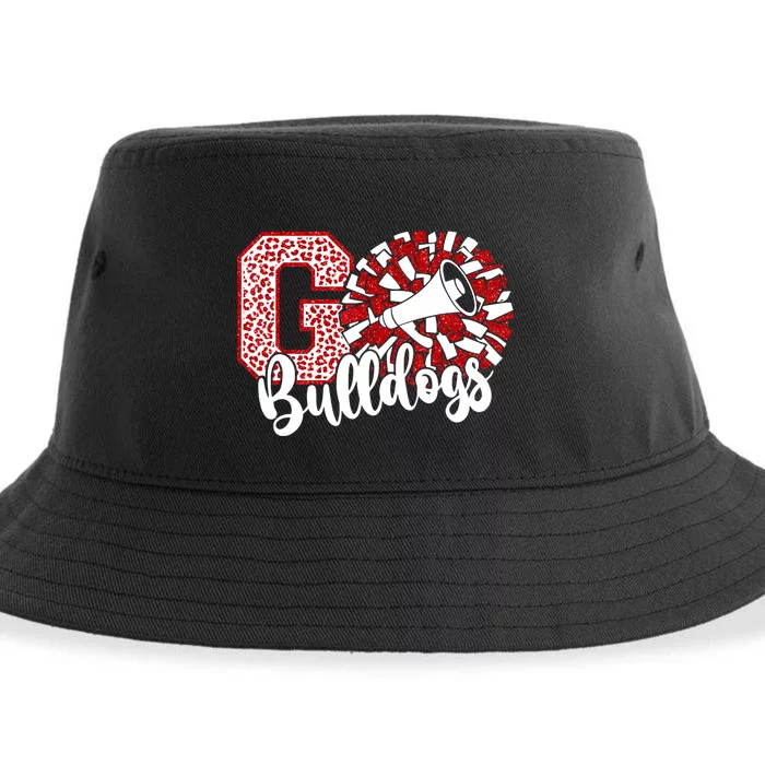 Go Cheer Bulldogs Sports Name Gifts Sustainable Bucket Hat