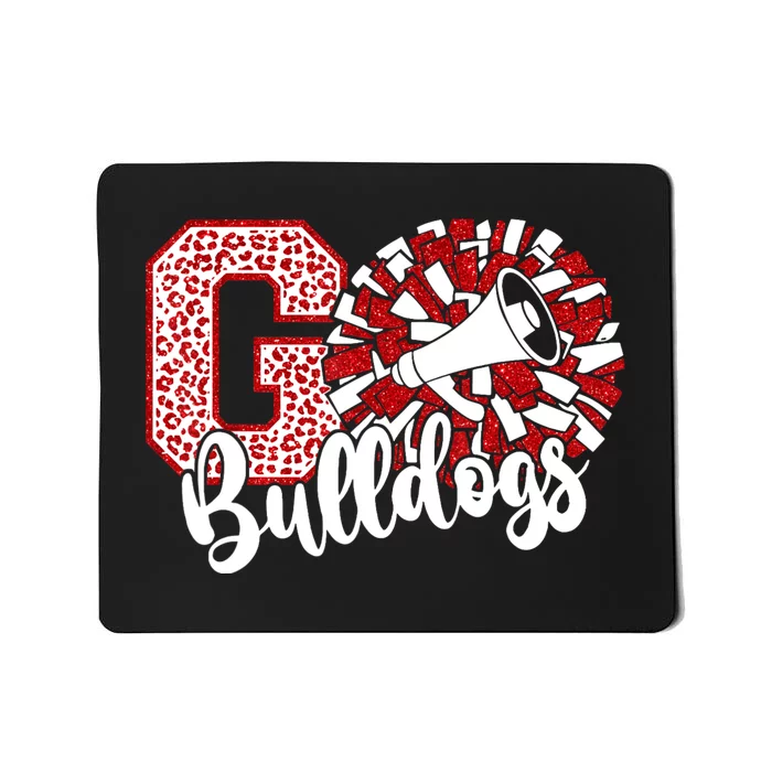 Go Cheer Bulldogs Sports Name Gifts Mousepad