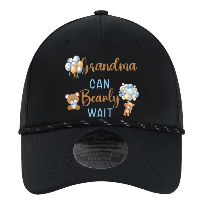 Grandma Can Bearly Wait Gender Neutral Baby Shower Matching Performance The Dyno Cap