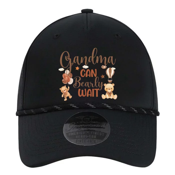 Grandma Can Bearly Wait Bear Gender Neutral Boy Baby Shower Performance The Dyno Cap