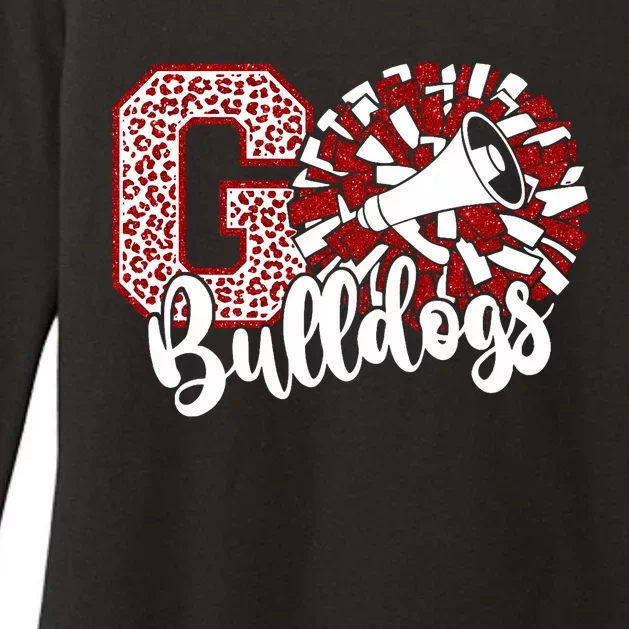 Go Cheer Bulldogs Sports Name Gifts Womens CVC Long Sleeve Shirt