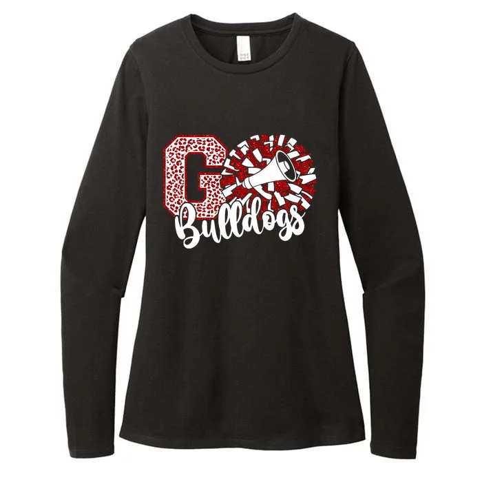 Go Cheer Bulldogs Sports Name Gifts Womens CVC Long Sleeve Shirt