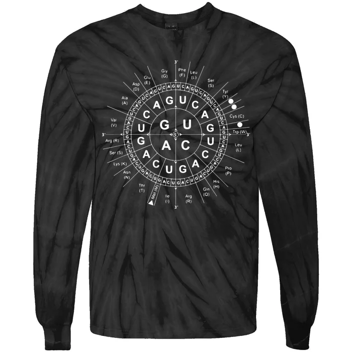 Genetic Code Biology Tie-Dye Long Sleeve Shirt