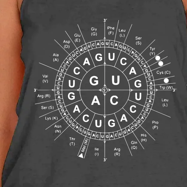 Genetic Code Biology Women's Knotted Racerback Tank