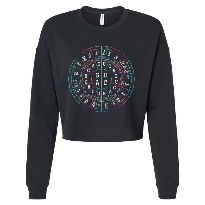 Genetic Code Biology Cropped Pullover Crew