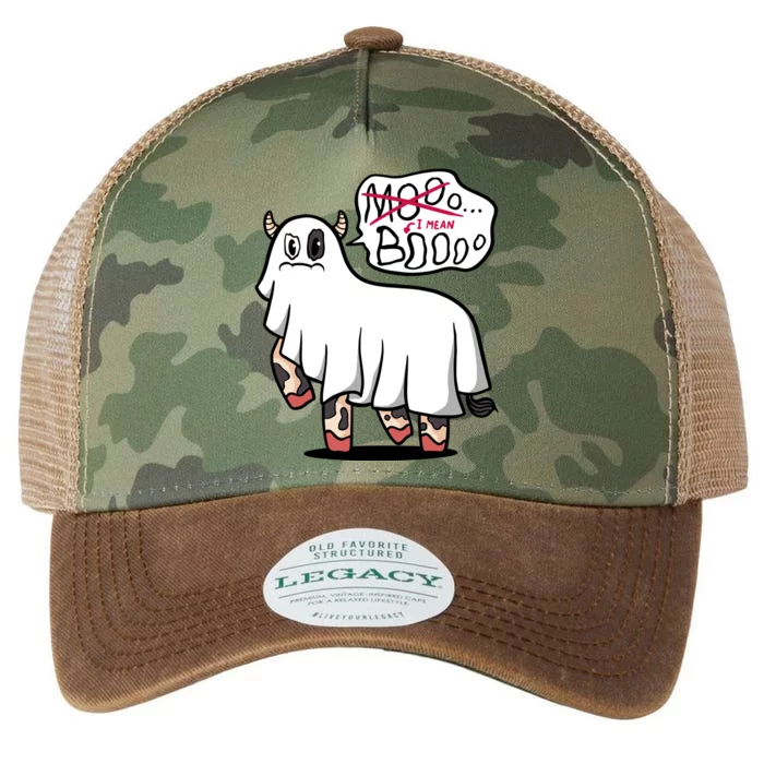 Ghost Cow Boo Funny Legacy Tie Dye Trucker Hat