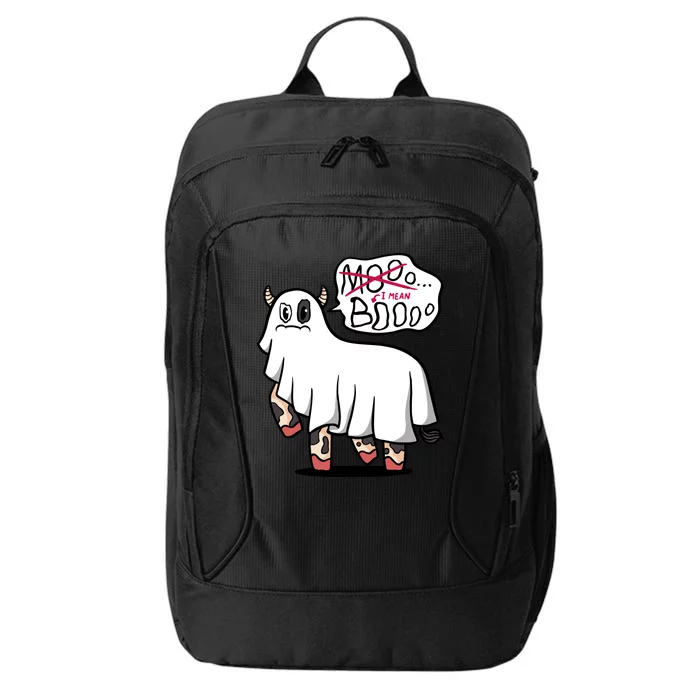 Ghost Cow Boo Funny City Backpack