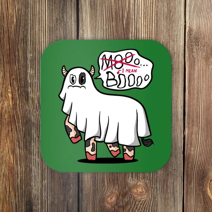 Ghost Cow Boo Funny Coaster