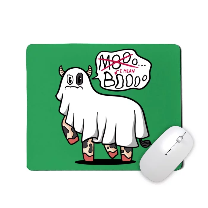 Ghost Cow Boo Funny Mousepad