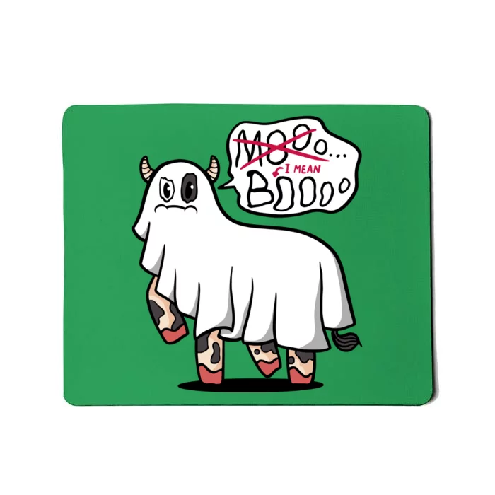 Ghost Cow Boo Funny Mousepad