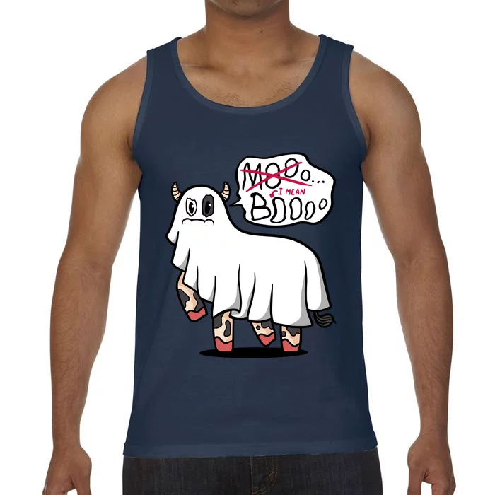 Ghost Cow Boo Funny Comfort Colors® Tank Top