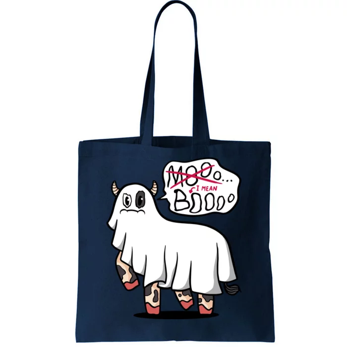 Ghost Cow Boo Funny Tote Bag