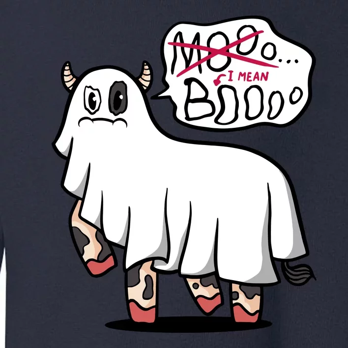 Ghost Cow Boo Funny Toddler Sweatshirt