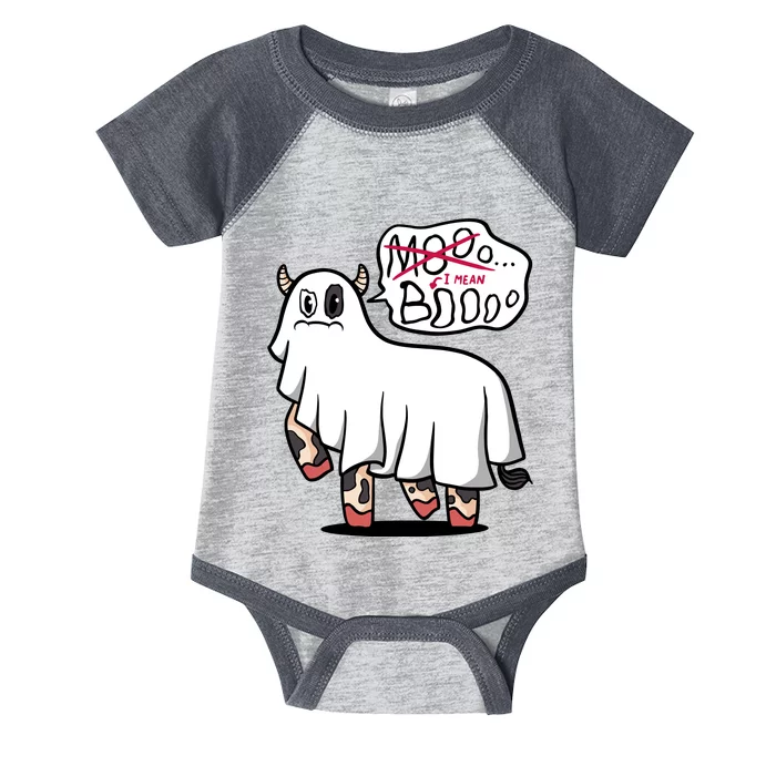 Ghost Cow Boo Funny Infant Baby Jersey Bodysuit