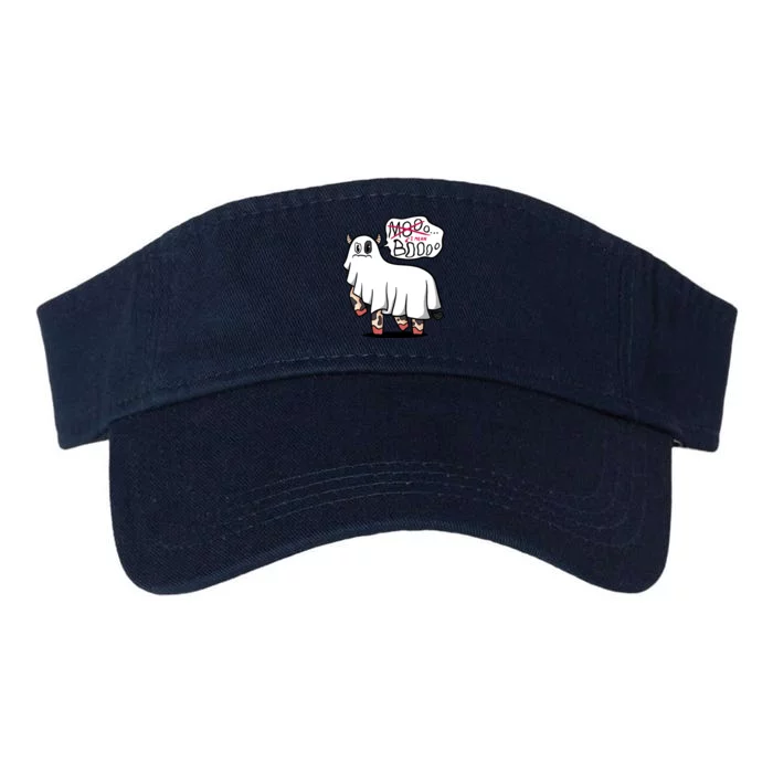 Ghost Cow Boo Funny Valucap Bio-Washed Visor