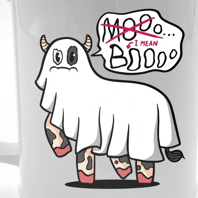 Ghost Cow Boo Funny Front & Back Beer Stein