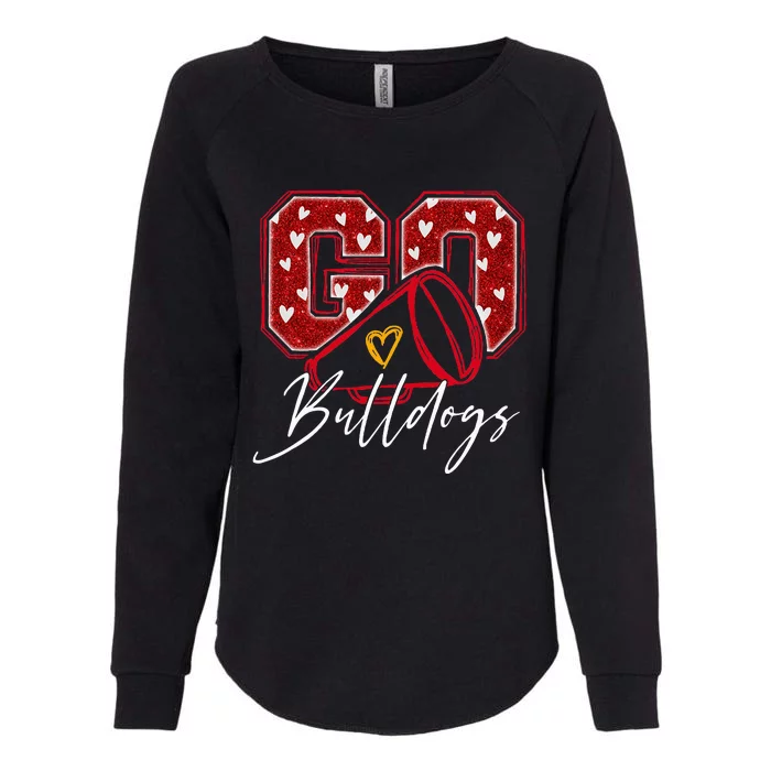 Go Cheer Bulldogs Name Athletic Sports Gift Womens California Wash Sweatshirt