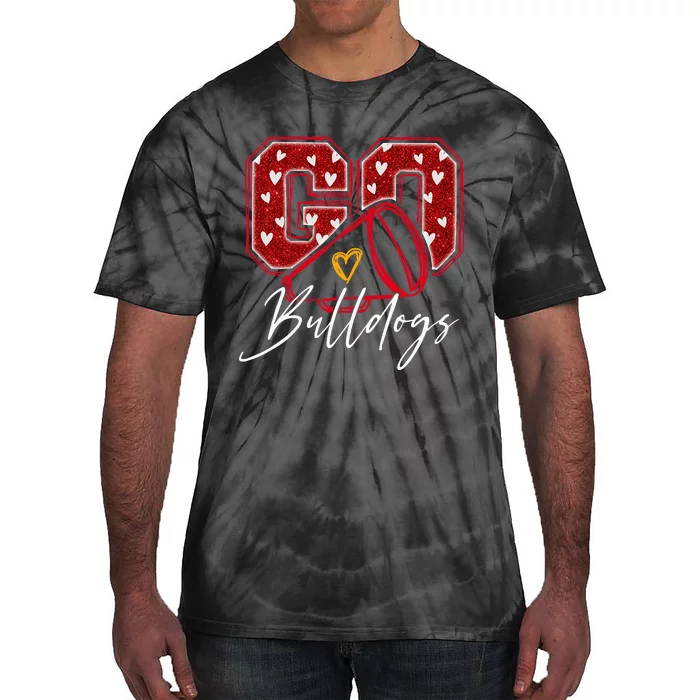 Go Cheer Bulldogs Name Athletic Sports Gift Tie-Dye T-Shirt