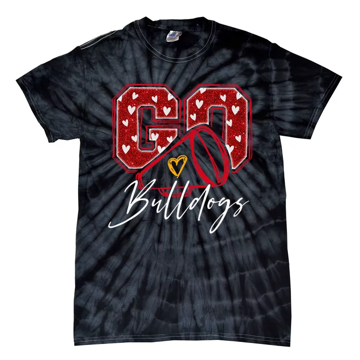 Go Cheer Bulldogs Name Athletic Sports Gift Tie-Dye T-Shirt