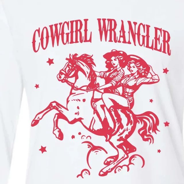 Gay Cowgirl Baby Womens Cotton Relaxed Long Sleeve T-Shirt