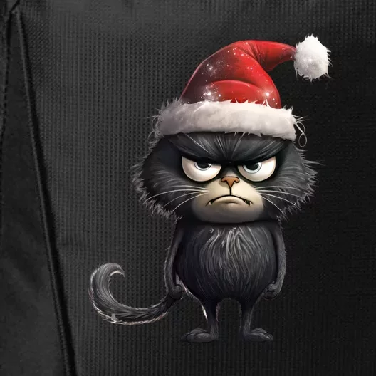 Grumpy Christmas Cat City Backpack