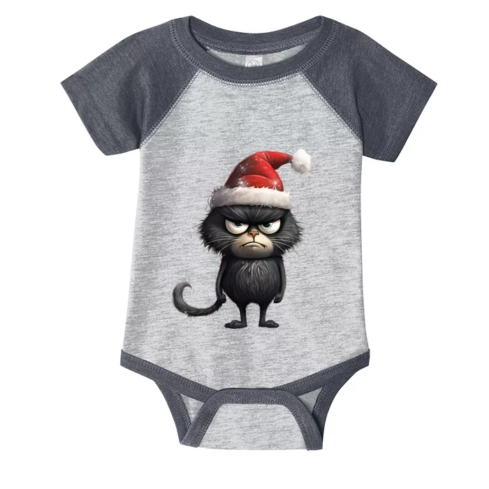 Grumpy Christmas Cat Infant Baby Jersey Bodysuit