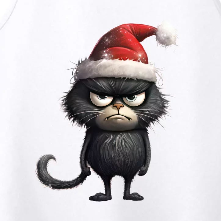 Grumpy Christmas Cat Performance Tank