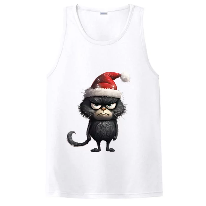 Grumpy Christmas Cat Performance Tank