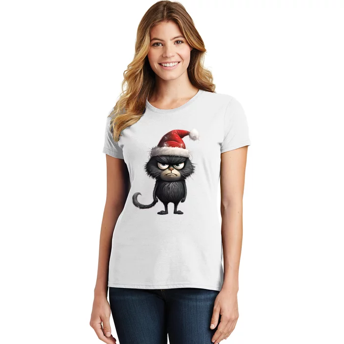 Grumpy Christmas Cat Women's T-Shirt