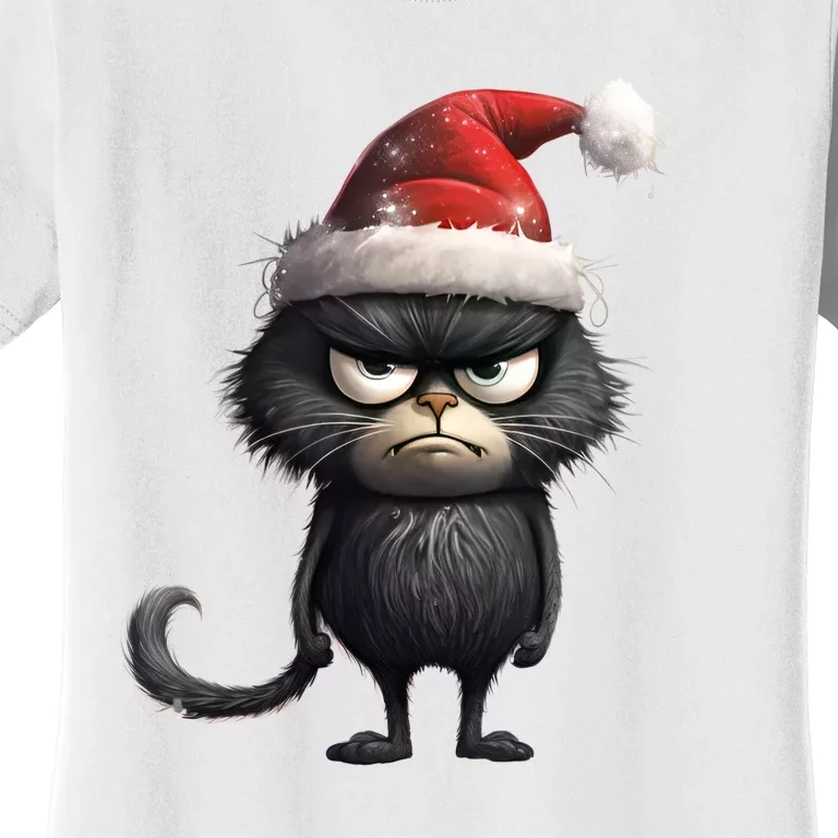 Grumpy Christmas Cat Women's T-Shirt