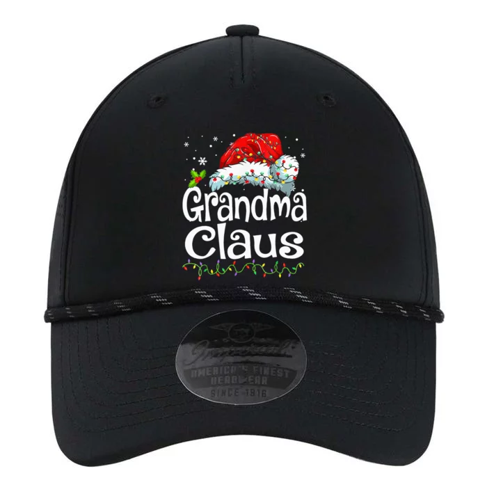 Grandma Claus Christmas Lights Family Matching Pajama Performance The Dyno Cap