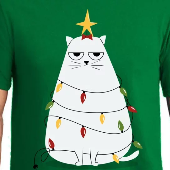 Grumpy Christmas Cat Pajama Set