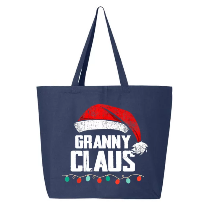 Granny Claus Christmas Pajama Family Matching Xmas Light Great Gift 25L Jumbo Tote