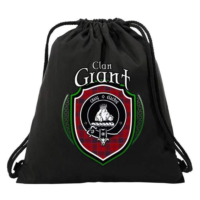 Grant Clan Crest Scottish Clan Grant Family Crest Badge Drawstring Bag