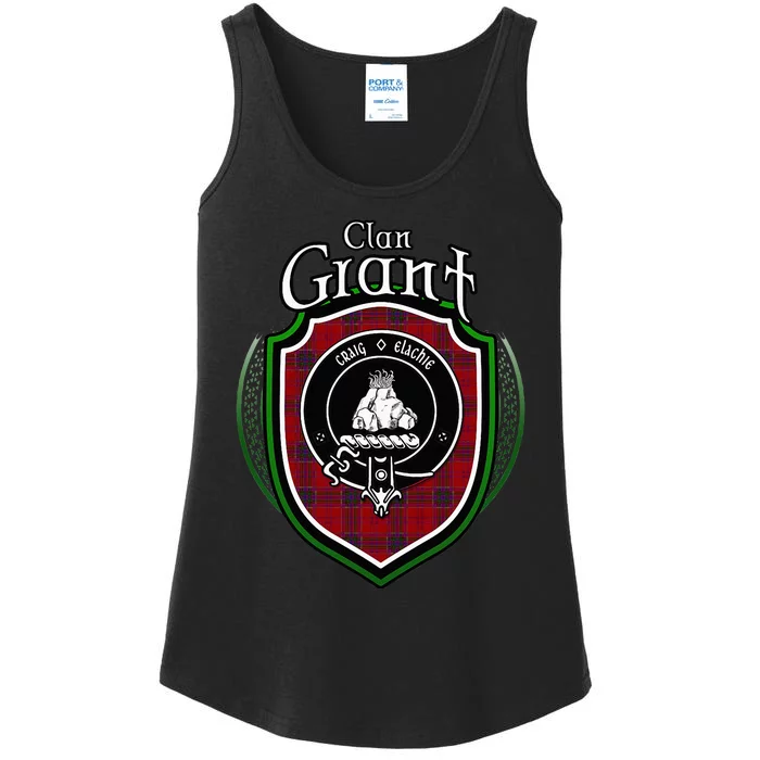 Grant Clan Crest Scottish Clan Grant Family Crest Badge Ladies Essential Tank